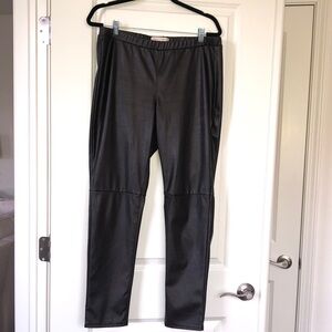 Michael Kors Dark Brown Faux Leather Pants